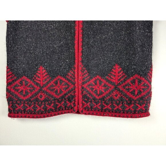 Nomadic Traders Fair Isle Sweater Vest Large Embroidered Grandma Angora Silk - Picture 2 of 7